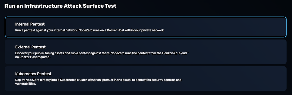 Internal Pentest Select Infrastructure Attack Surface screenshot