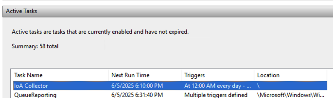 Task Scheduler Active Tasks